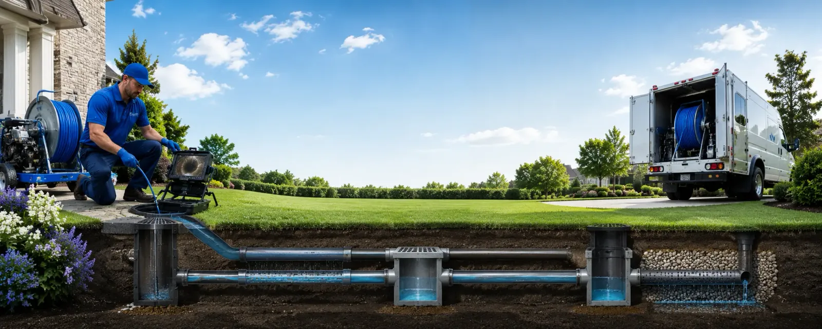 Outdoor drain cleaning information for Roscoe, SD